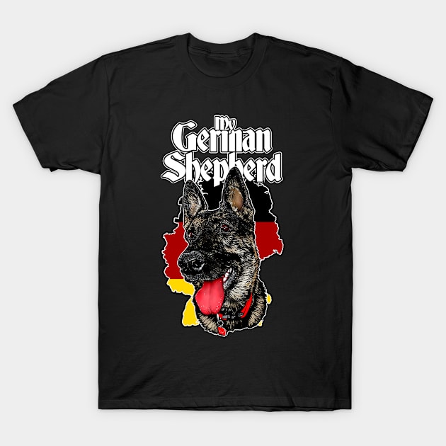 My GERMAN SHEPHERD T-Shirt by Amra591